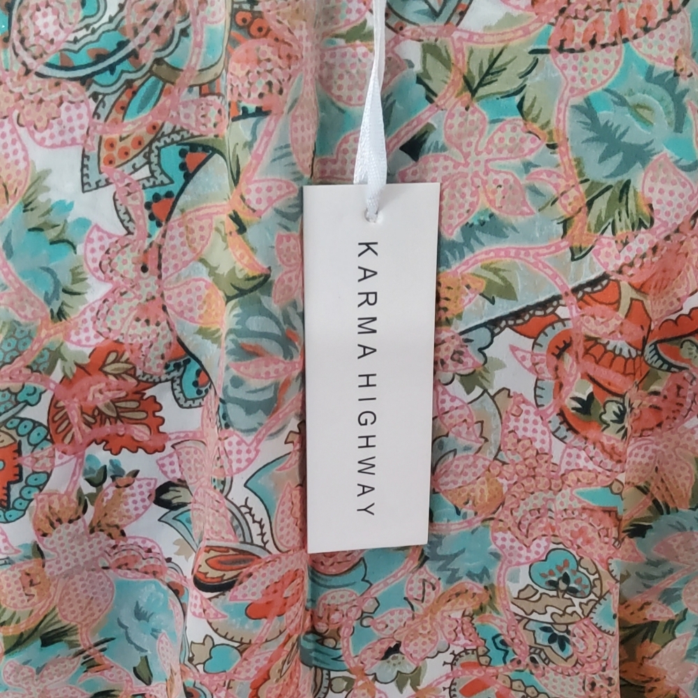 Chic Floral Sheer Kimono - Picture 6 of 6
